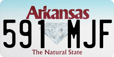 AR license plate 591MJF