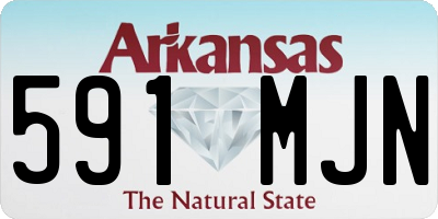AR license plate 591MJN