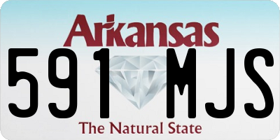 AR license plate 591MJS