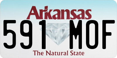 AR license plate 591MOF