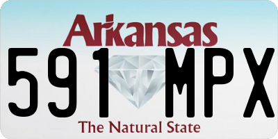 AR license plate 591MPX