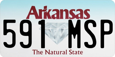AR license plate 591MSP