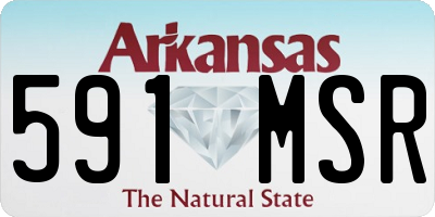 AR license plate 591MSR