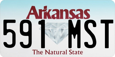 AR license plate 591MST