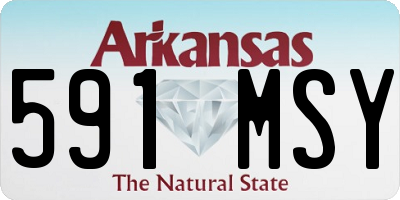 AR license plate 591MSY