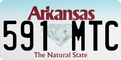 AR license plate 591MTC