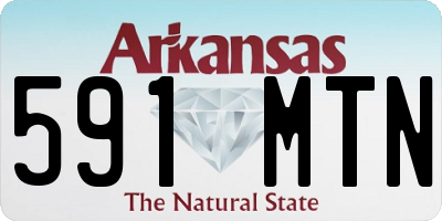 AR license plate 591MTN