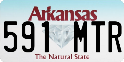 AR license plate 591MTR