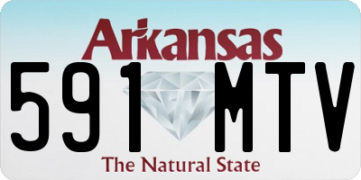 AR license plate 591MTV