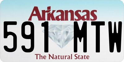 AR license plate 591MTW