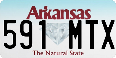 AR license plate 591MTX