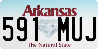 AR license plate 591MUJ