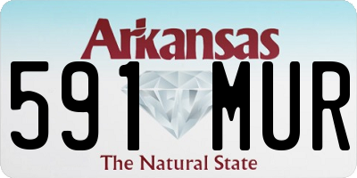 AR license plate 591MUR
