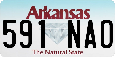 AR license plate 591NAO