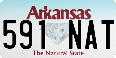 AR license plate 591NAT