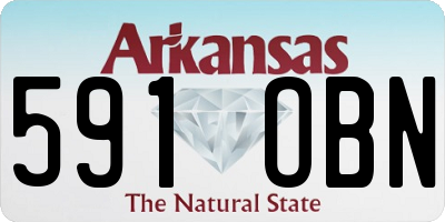 AR license plate 591OBN