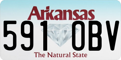 AR license plate 591OBV