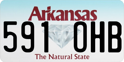 AR license plate 591OHB