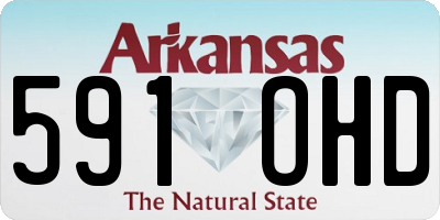 AR license plate 591OHD