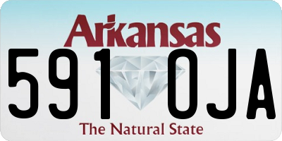 AR license plate 591OJA