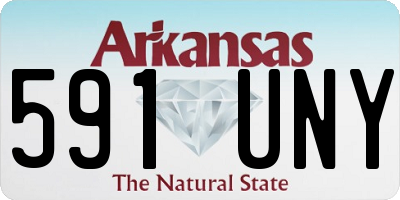 AR license plate 591UNY