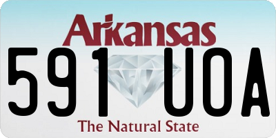 AR license plate 591UOA
