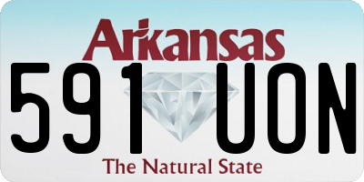 AR license plate 591UON