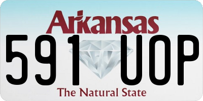 AR license plate 591UOP