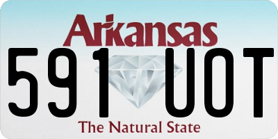AR license plate 591UOT