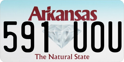 AR license plate 591UOU