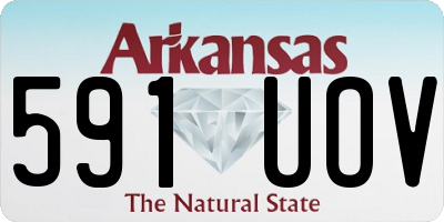 AR license plate 591UOV