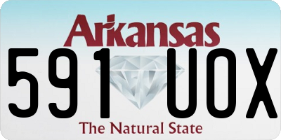 AR license plate 591UOX