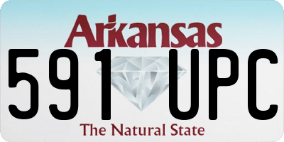 AR license plate 591UPC