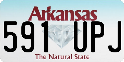 AR license plate 591UPJ
