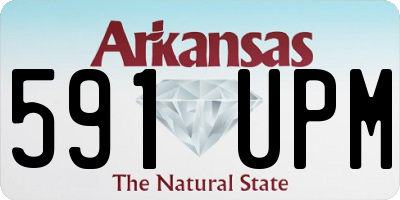 AR license plate 591UPM