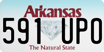 AR license plate 591UPO