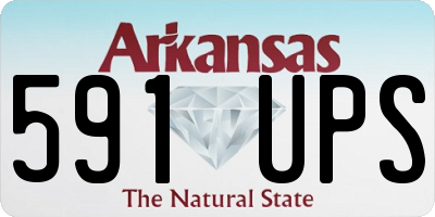 AR license plate 591UPS