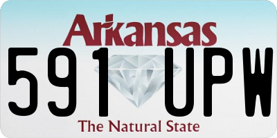 AR license plate 591UPW