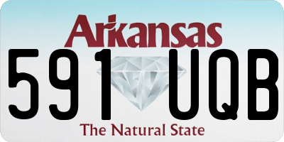 AR license plate 591UQB