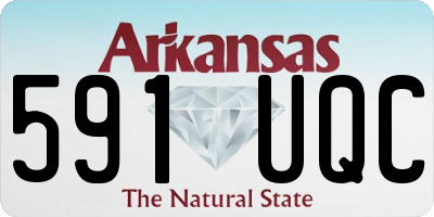 AR license plate 591UQC