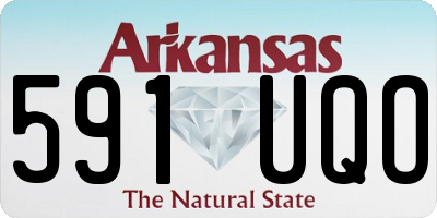 AR license plate 591UQO