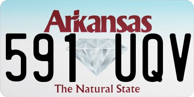 AR license plate 591UQV