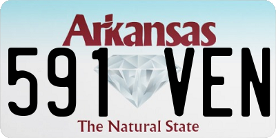 AR license plate 591VEN