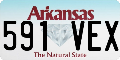 AR license plate 591VEX