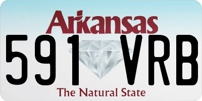 AR license plate 591VRB