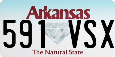 AR license plate 591VSX
