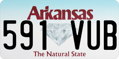 AR license plate 591VUB
