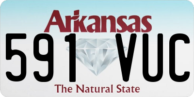 AR license plate 591VUC