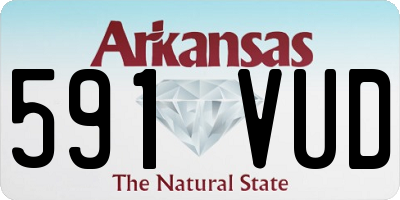 AR license plate 591VUD