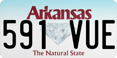 AR license plate 591VUE